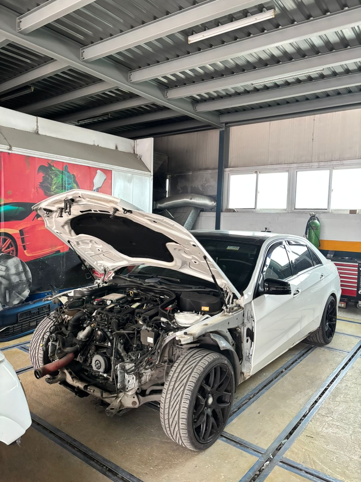 Mercedes E-Class before repair