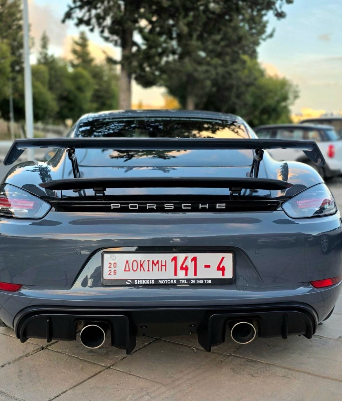 Porsche 718 GT4 rear aero